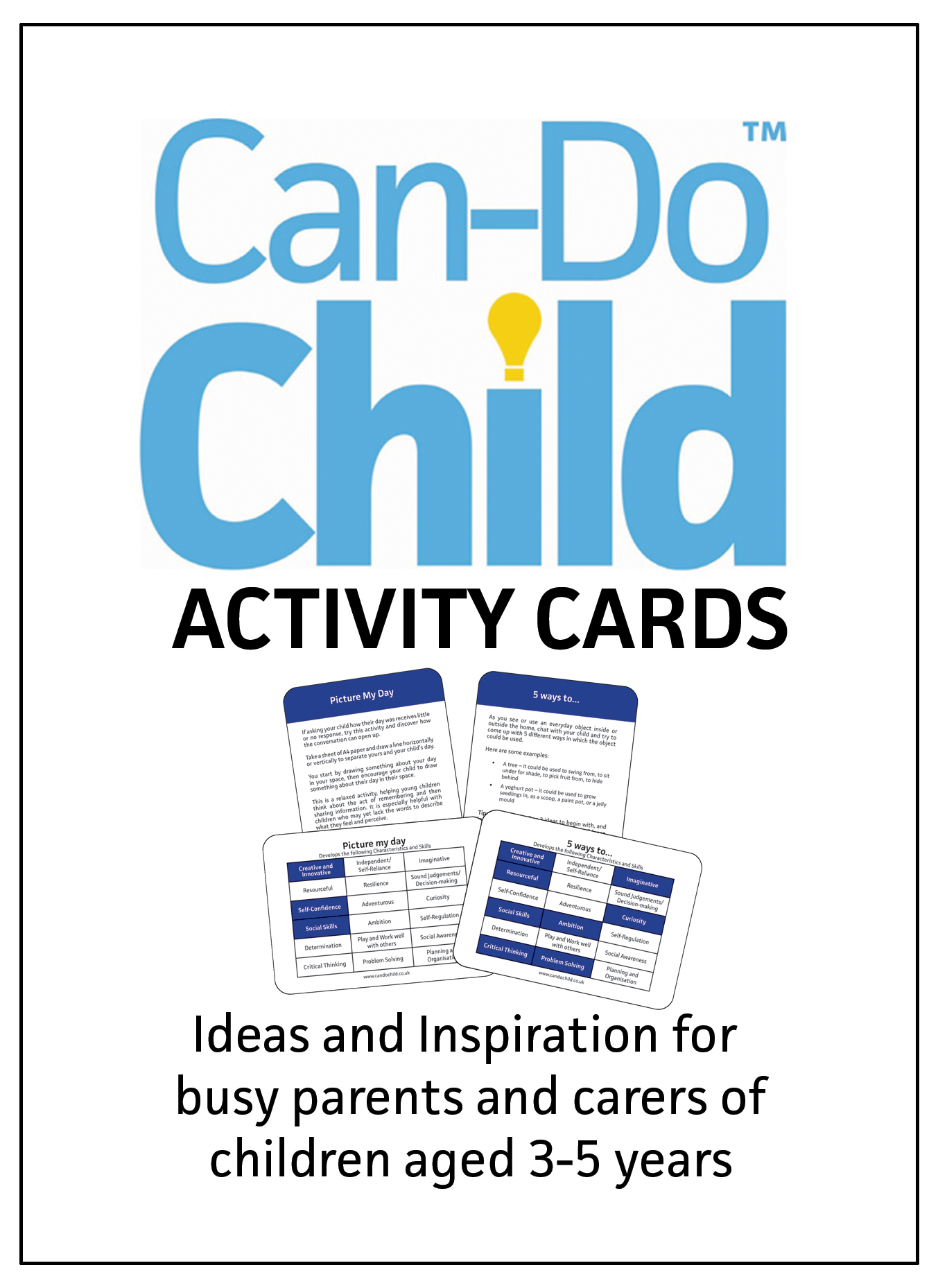 can do child activity cards